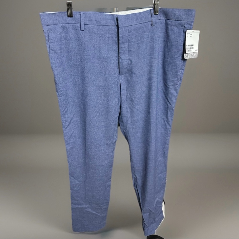 H&M Men's Sharp Blue Dress Trousers